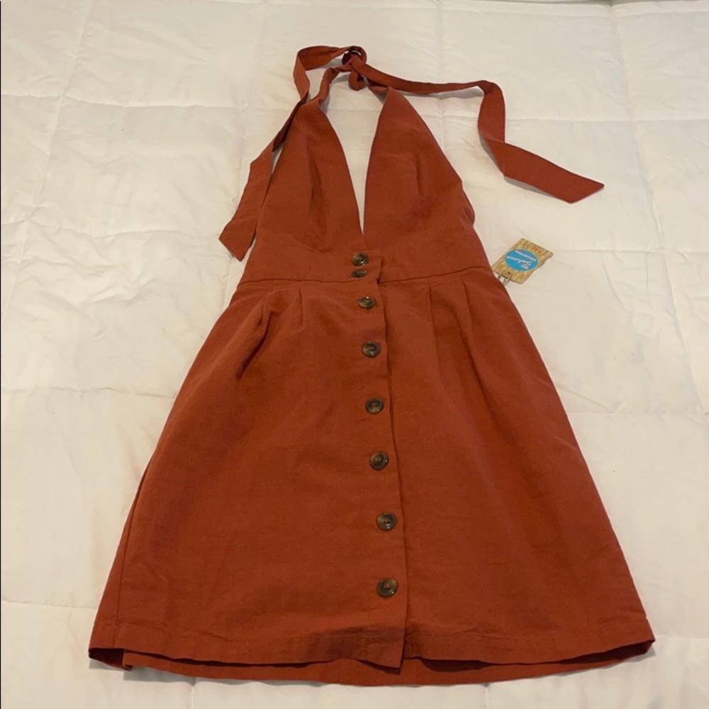 Rust color dress